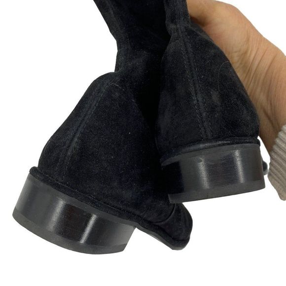 Stuart Weitzman Womens Lowland Over The Knee Boot Black Suede Stretch 9.5W 2586 - Picture 11 of 16